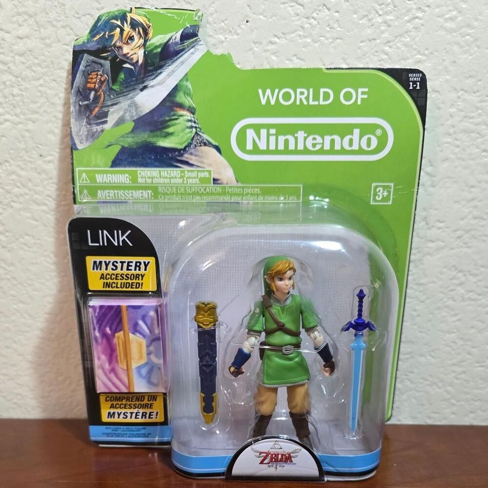 World Of Nintendo Legend Of Zelda Link Skyward Sword 4” Action Figure